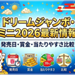 ドリームジャンボ・ミニ2026最新情報｜発売日・賞金・当たりやすさ比較