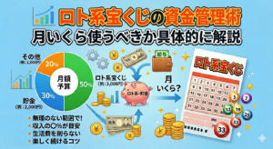 ロト系宝くじの資金管理術｜月いくら使うべきか具体的に解説
