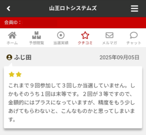 山王口コミ③