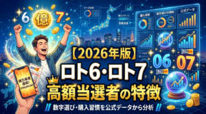 【2026年版】ロト6・ロト7高額当選者の特徴｜数字選び・購入習慣を公式データから分析