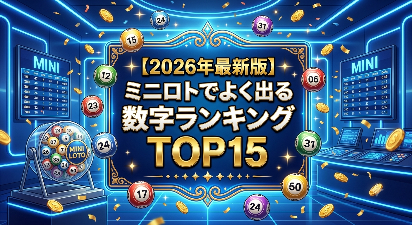 【2026年最新版】ミニロトでよく出る数字ランキングTOP15