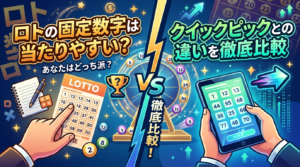 ロトの固定数字は当たりやすい？クイックピックとの違いを徹底比較