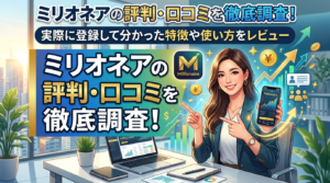 ミリオネアの評判・口コミを徹底調査！実際に登録して分かった特徴や使い方をレビュー